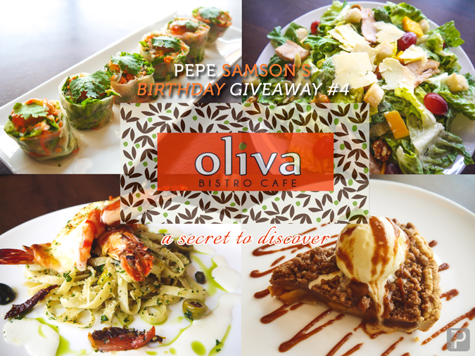 Pepe's Birthday Giveaway #4: Oliva Bistro Café Is a Secret Waiting to Be Discovered