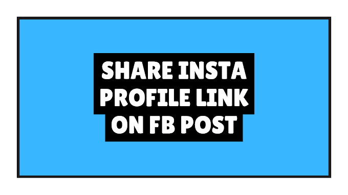 How To Share Instagram Profile Link On Facebook Post
