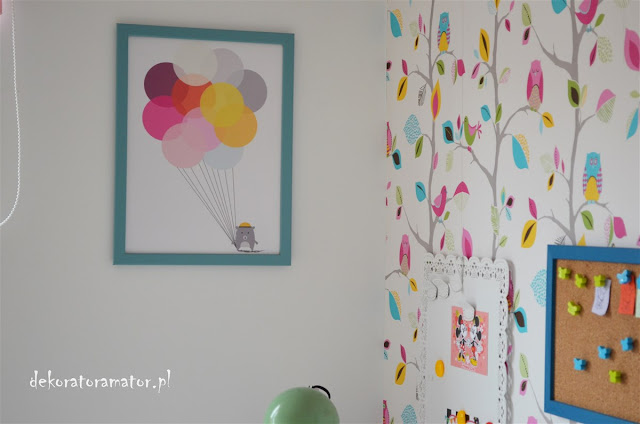 pokój dziewczynki, pokój dziewczęcy, pokój ucznia, pokój dziecięcy, kolorowy pokój dziecka, colourfull kidsroom