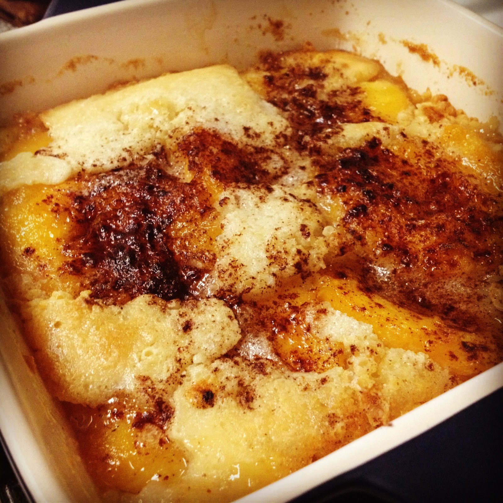 peach cobbler | Adventures of Cecelia Bedelia