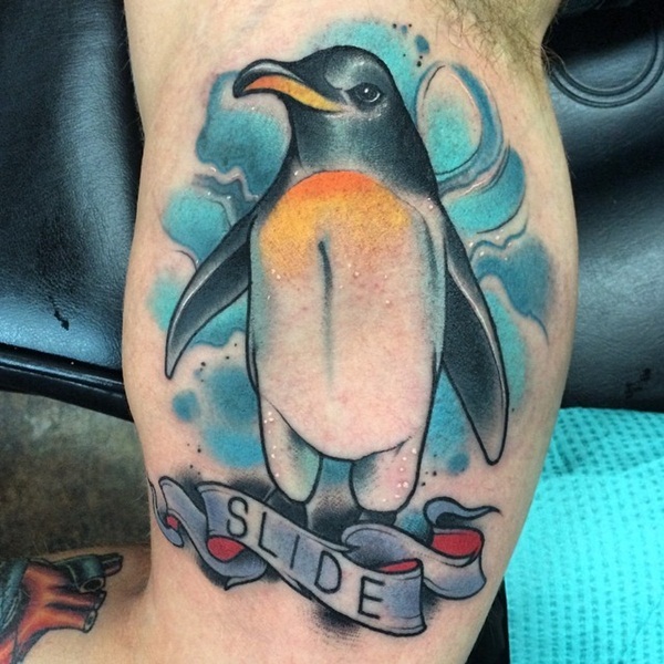 tatuagem pinguim