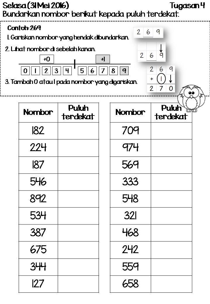 Kerja Rumah Matematik Tahun 2 Cuti Pertengahan Tahun