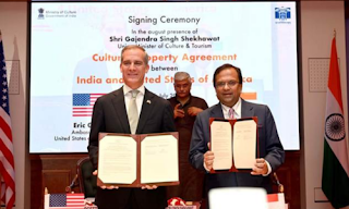 India and United States of America sign the first ever 'Cultural Property Agreement'