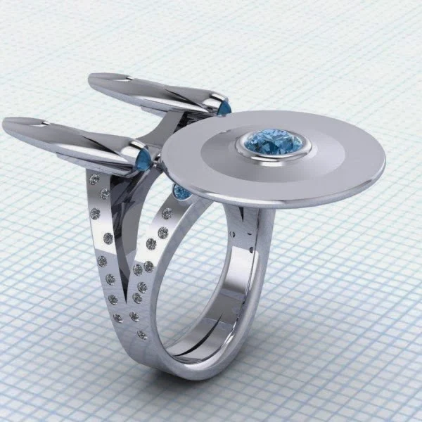 TV Series: Anillos de compromiso para fans de Star Trek.