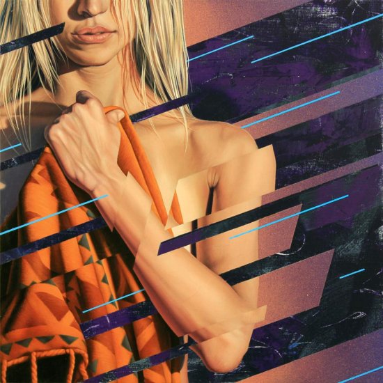 James Bullough arte pinturas murais mulheres glitches foto realistas beleza