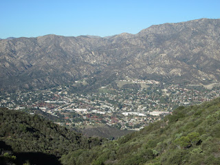 View northwest toward Cresenta Valley and San Gabriel Mountains