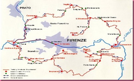 Cartina della Zona di Firenze