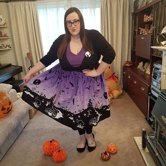 Hell Bunny Haunt  plus size Skirt 