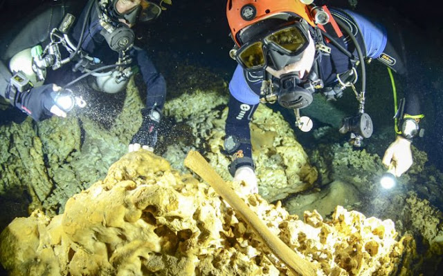 Ancient human remains, Ice Age animal bones found in giant Mexican cave