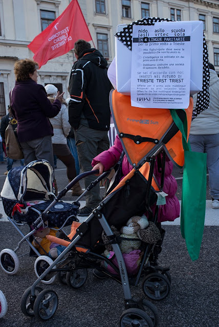 Manifestazione Movimento Trieste Libera Stazione di Sant'Andrea