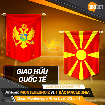 Nhận định Giao hữu Quốc tế MONTENEGRO VS BẮC MACEDONIA