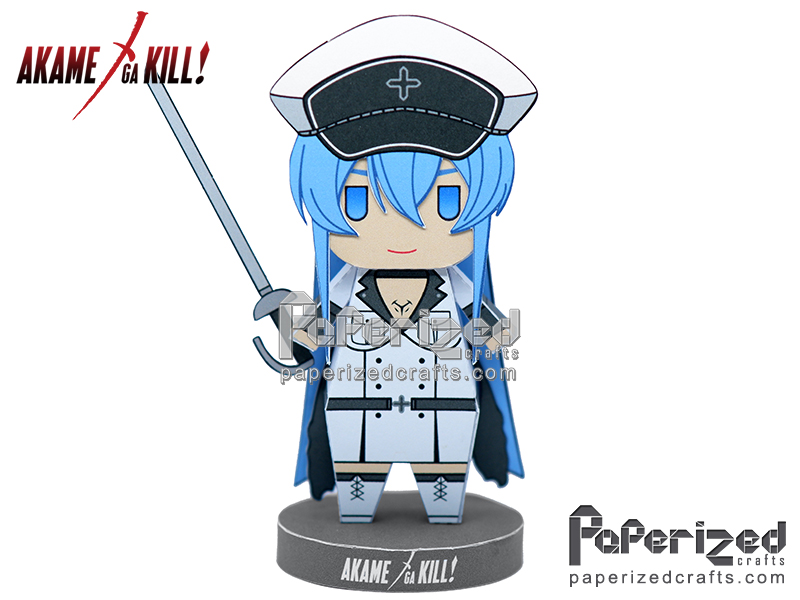 Akame Ga Kill!: Esdeath Paperized