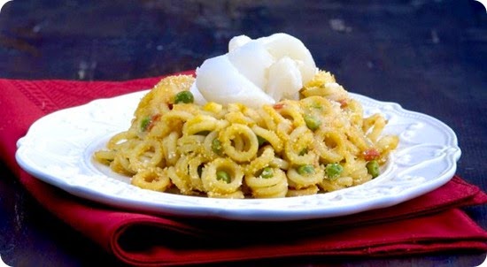 Timballo di anelletti e stoccafisso