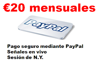 Pago de servicio de señales binarias VIP mediante PayPal