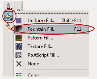 mewarnai Dengan Fountain Fill