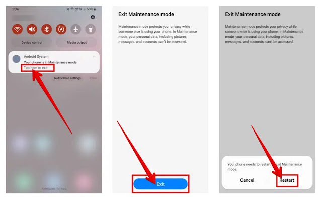 What is maintenance mode on Samsung phones? How can I use it to protect your data?