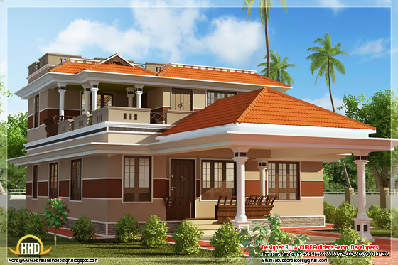 1700 square feet, 3 bhk Kerala style home design
