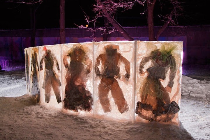 Hauntingly Beautiful Clothing Frozen in Blocks of Ice