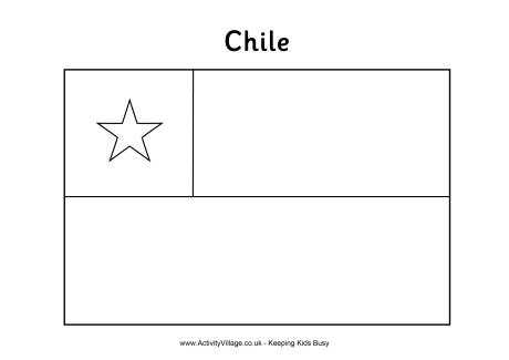 colorear la bandera de Chile
