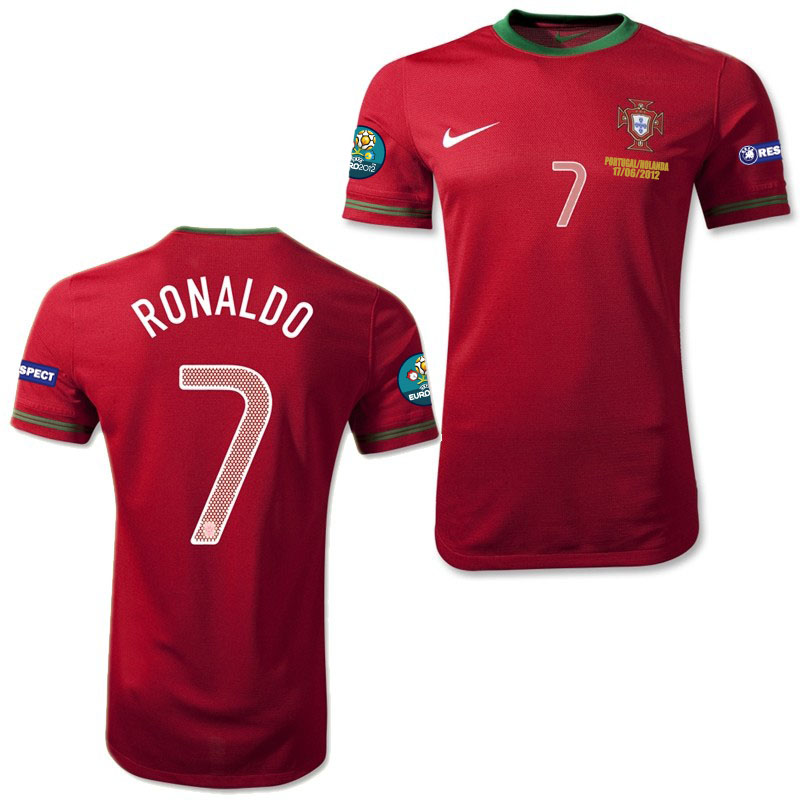 เสื้อฟุตบอลทีมชาติโปรตุเกส 2012-2013 การแข่งขันฟุตบอลยูโร ...