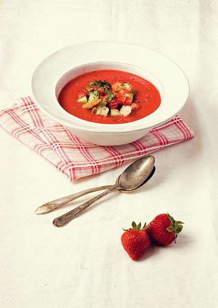 Gazpacho di Fragole e Pomodorini