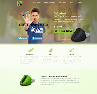 Ink Website - Home page header design - 2013