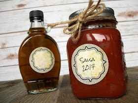 Vintage Burst canning jar labels