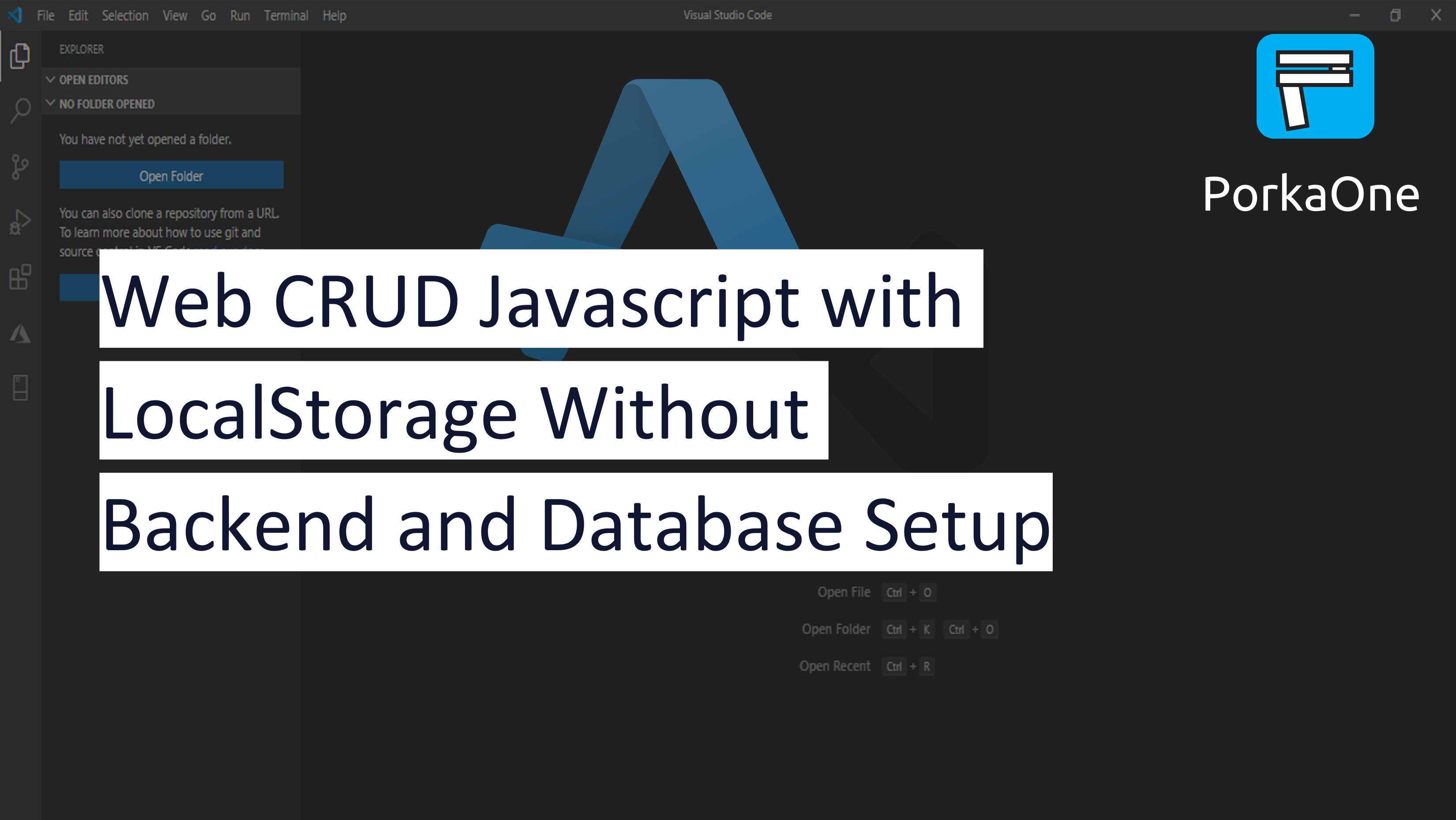 Web CRUD Javascript with LocalStorage Without Backend and Database Setup