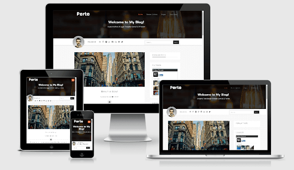 porto blogger template bthemez