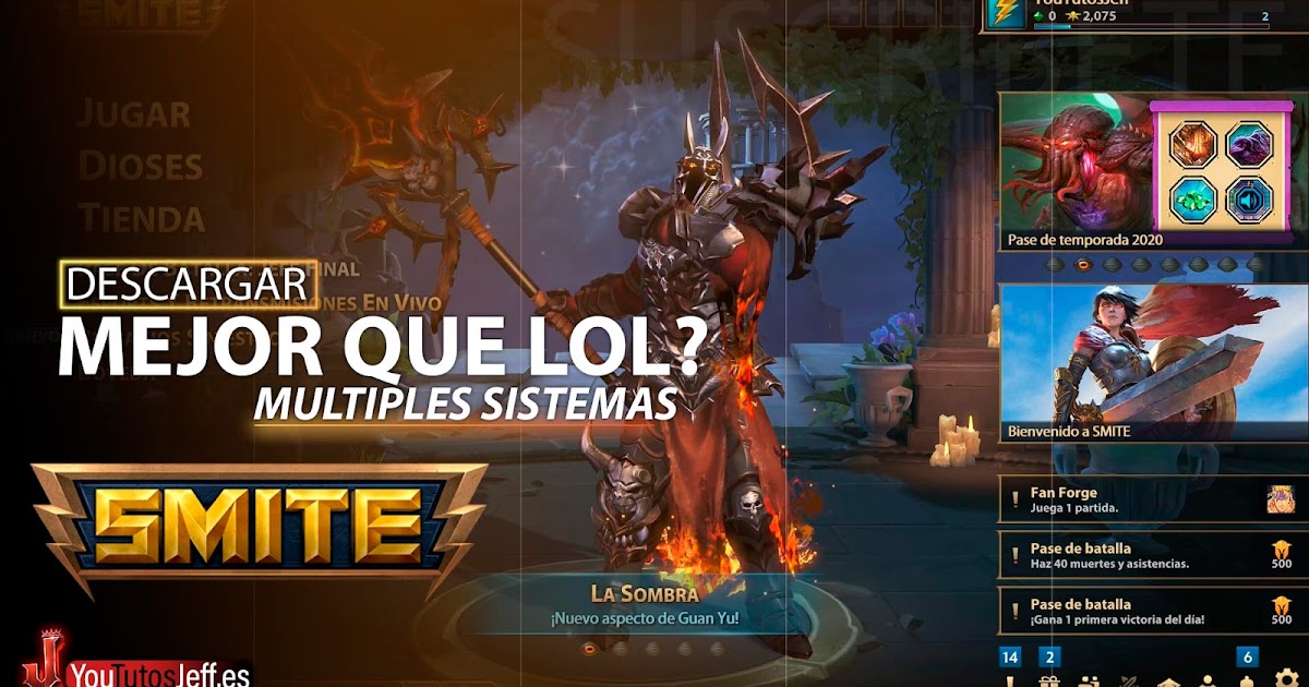 Mejor que League of Legends? Descargar SMITE para PC GRATIS