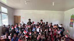 Satgas Yonif 323 Peduli Pendidikan Anak Pedalaman Papua