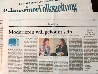 Schweriner Volkszeitung, 4.5.2018, "Moderieren will gekonnt sein", Autor: Bert Schüttpelz