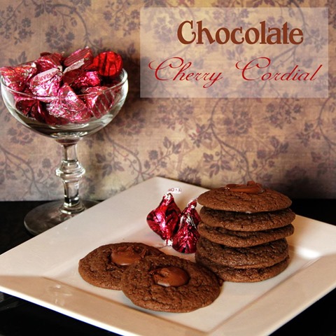 chocolate cherry raspberry cookies