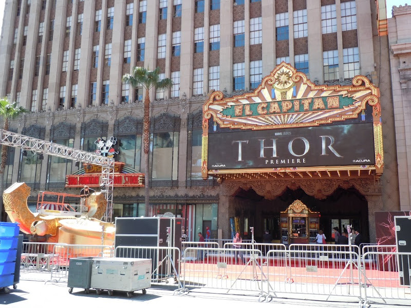 Thor Hollywood movie premiere setup