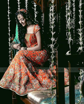 Shweta Salve Hrishitha in Nisha Merchant Indian Bridal Wear