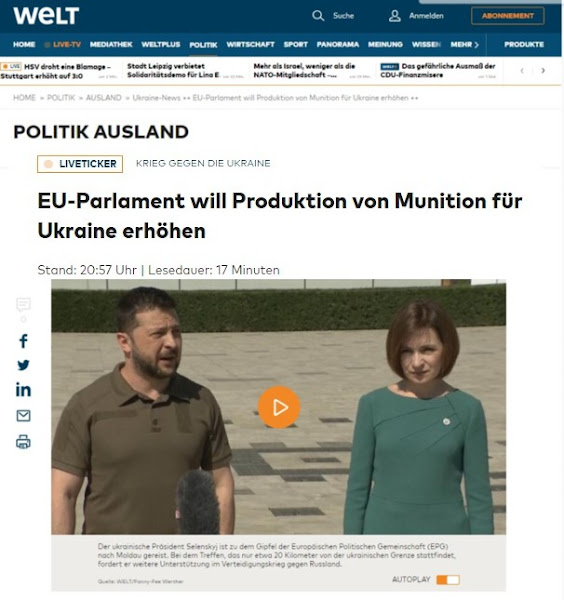 Munitionsproduktion im EU-Parlament