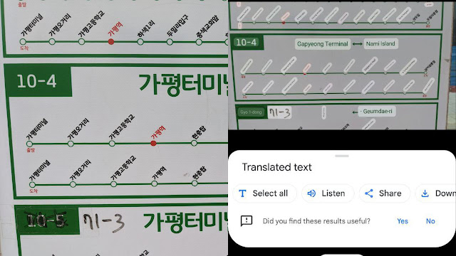 Guna Aplikasi Translate Map di Korea