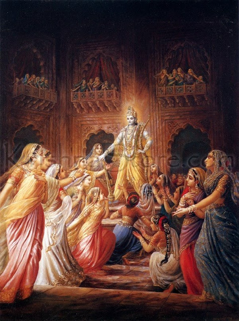 Krishna and his sixteen thousand wives