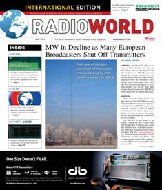 Radio World International - May 2016 | ISSN 0274-8541 | TRUE PDF | Mensile | Professionisti | Audio Recording | Broadcast | Comunicazione | Tecnologia
Radio World International is the broadcast industry's news source for radio managers and engineers, covering technology, regulation, digital radio, new platforms, management issues, applications-oriented engineering and new product information.