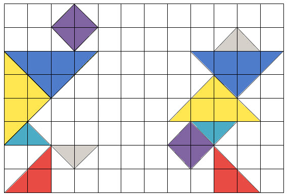 Membuat dan Menghitung Luas Tangram Mikirbae