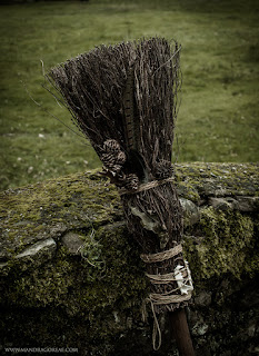 Cat Besom Broom, Broomstick, Aker Dantzaria, Mandragoreae by Victoria Francés