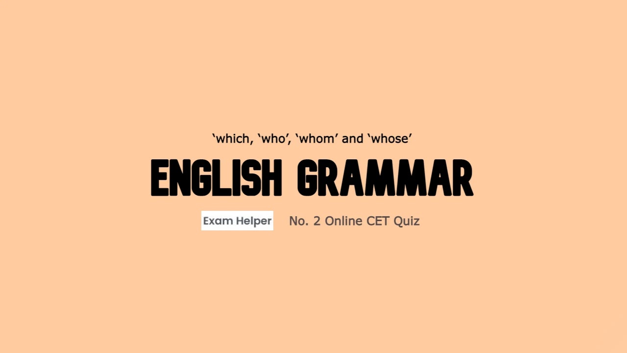 Fill in the blanks with ‘which, ‘who’, ‘whom’ and ‘whose’ Online Test,English,Online Grammer Test,which, ‘who’, ‘whom’ and ‘whose’ test,Grammer Test
