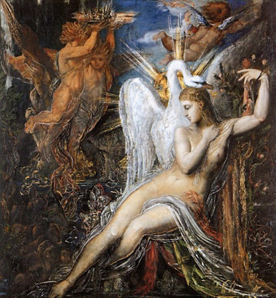 Leda, Gustave Moreau, Classical mythology, Greek mythology, Roman mythology, mythological Art Paintings, Myths and Legends