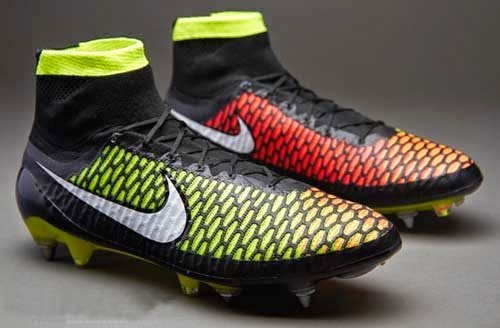 Nike Magista Obra SG Pro with Black/Yellow/White/Orange Colors