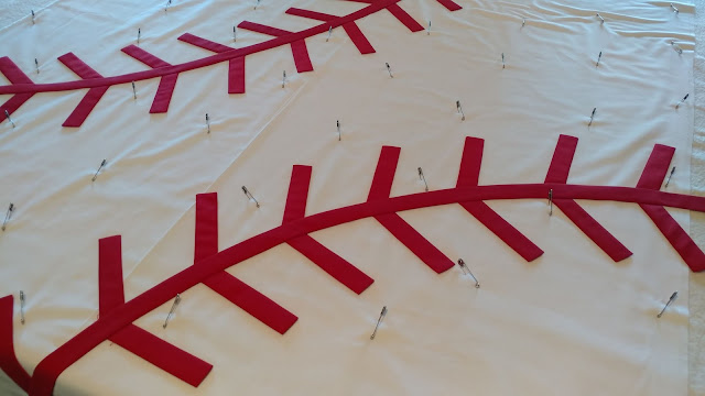 Making a baseball quilt