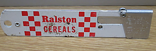 back of cutter note Ralston Cereals 