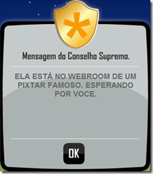 Naninha na web de um pix famoso - msg do CS