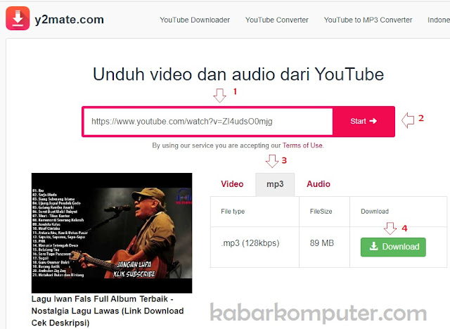 Cara Download Lagu di Youtube Lewat Chrome