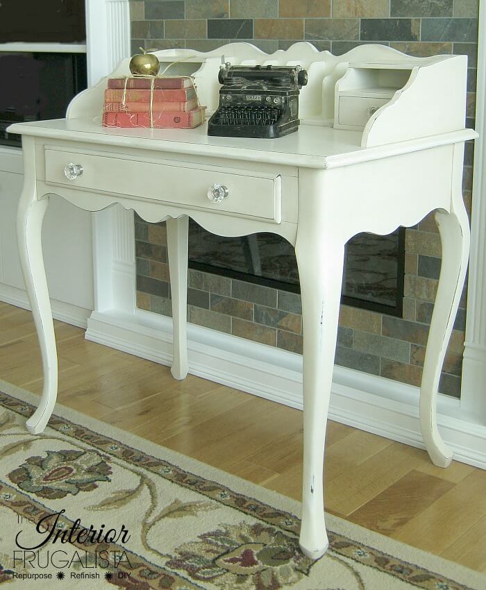 French Provincial Secretary Desk Makeover