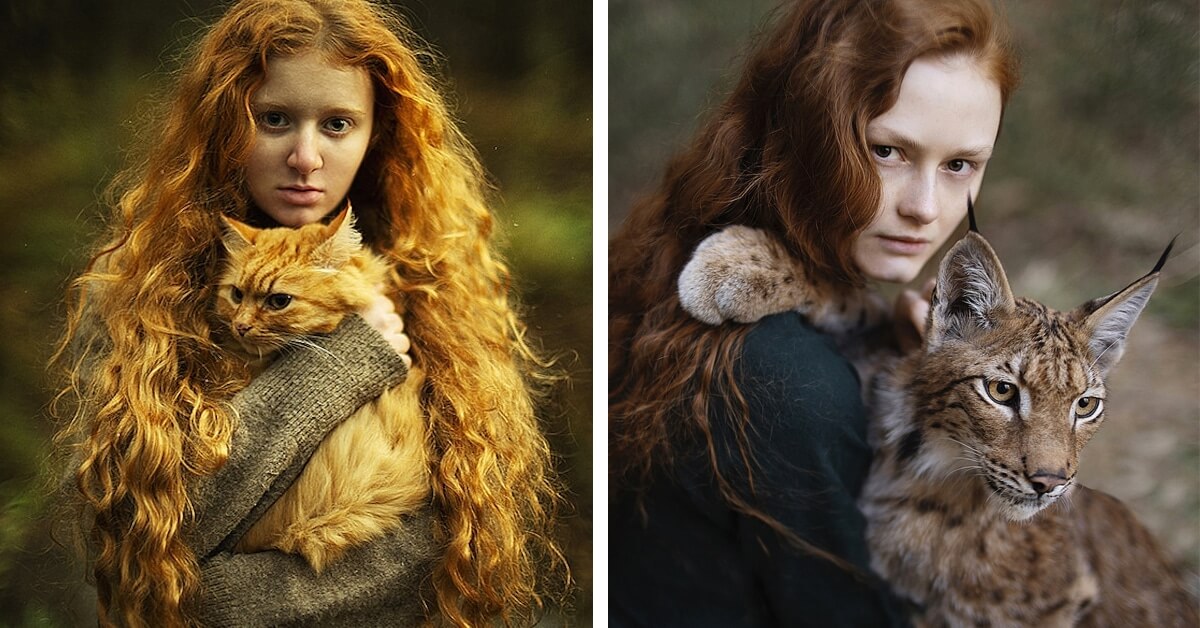 15 Portraits Of Stunning Redheads With Majestic Animals